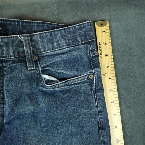 Urban Star Jeans Mens 32x30 Dark Wash Straight Leg Stretch Denim Blue Y2K Street - Picture 9 of 15